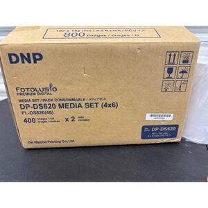 DNP DP-DS620 Media Set 4x6 Photo Paper and Ribbon 800 Prints FL-DS620(46)